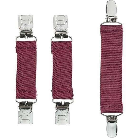 Hold’Em Mitten & Hat Clip Set Toddler Kids Sturdy Super Tight Grip - Burgundy - Picture 1 of 6